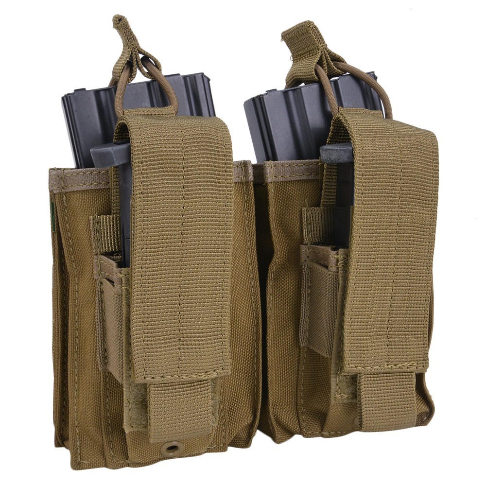 CONDOR ピストル＆ライフル ダブルカンガルーマグポーチ M14他 7.62mmマグ対応可 [ コヨーテブラウン ]