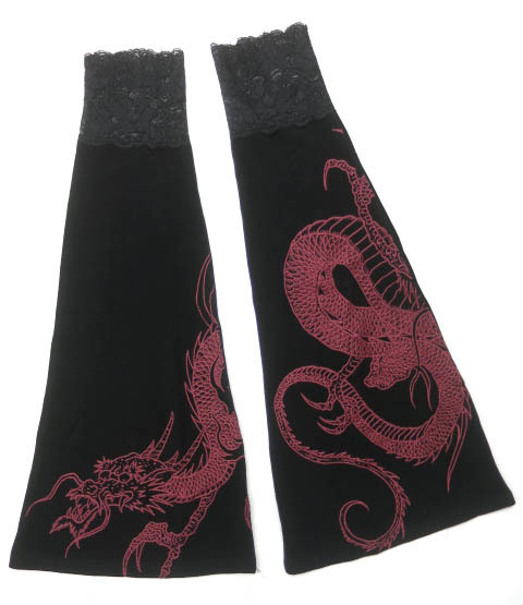 中古 Qutie Frash Qutie Frash 龍プリントレッグカバー / キューティー