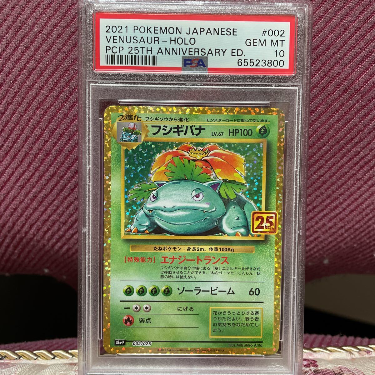フシギバナ 25th ANNIVERSARY 002⁄025](プロモカードパック PSA10