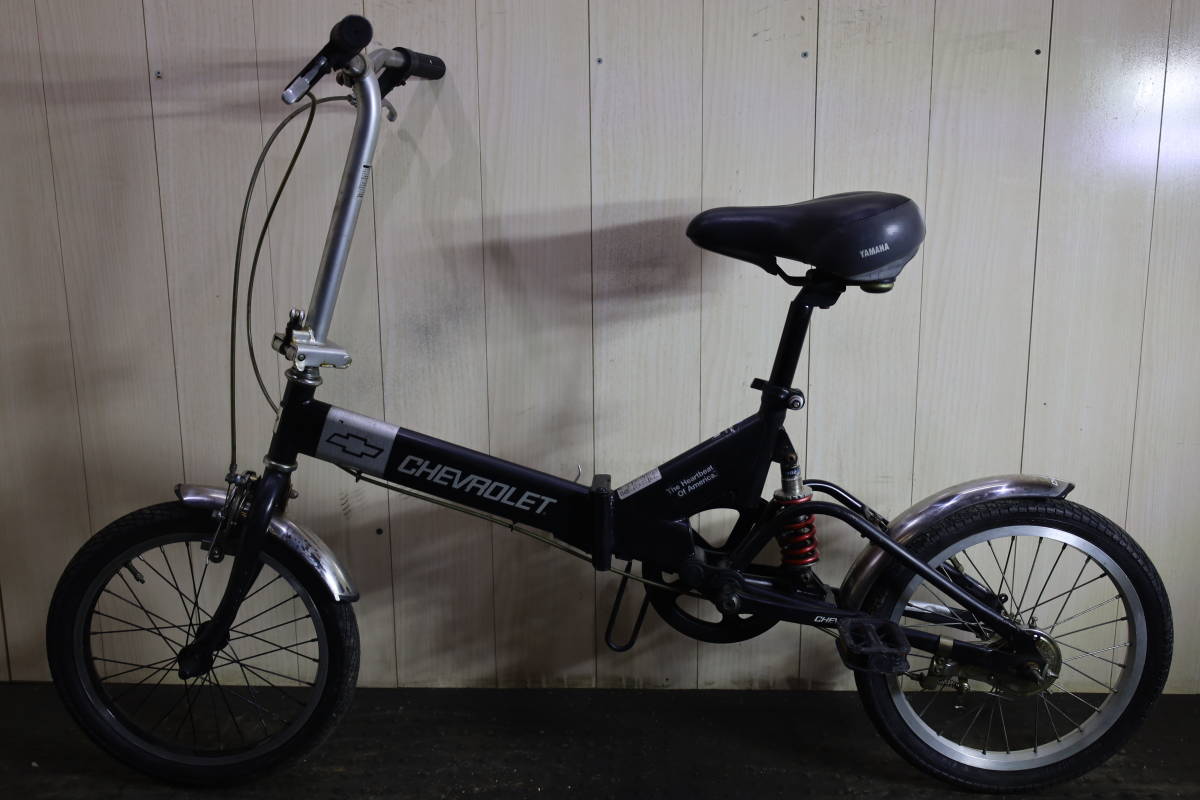 人気良品！シボレー(CHEVROLET) 16型 シマノ6速 リヤサス付き 折り畳み 