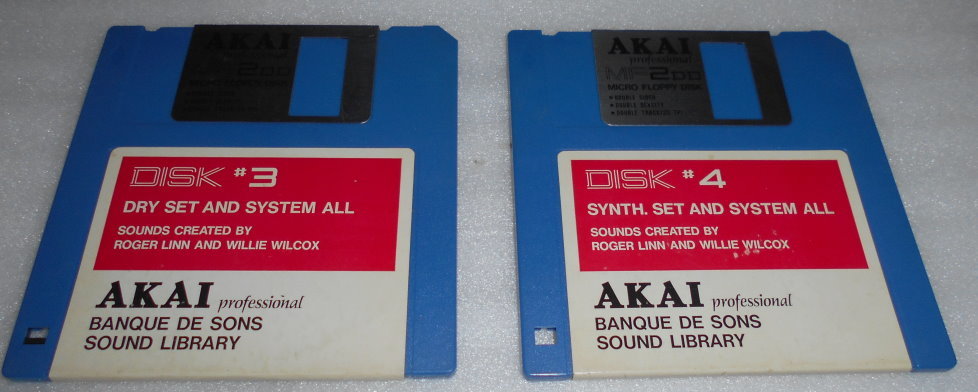 AKAI MPC60用 SOUND LIBRARY 2枚 （ フロッピーデイスク