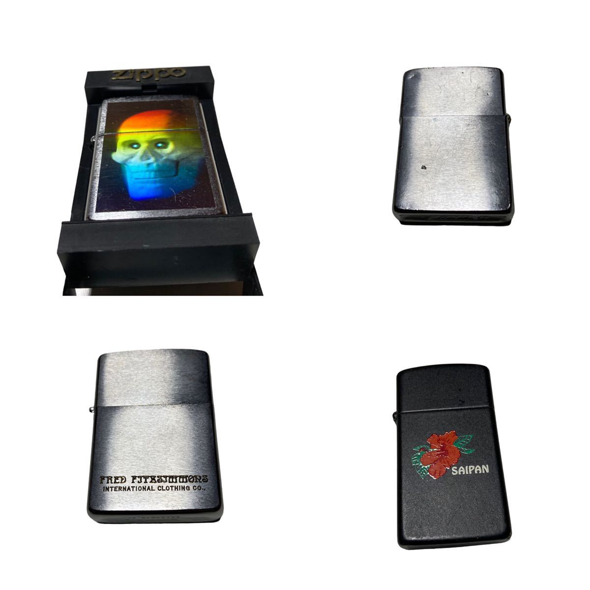 ZIPPO ジッポー ライター 4個セット スカル ガイコツ 