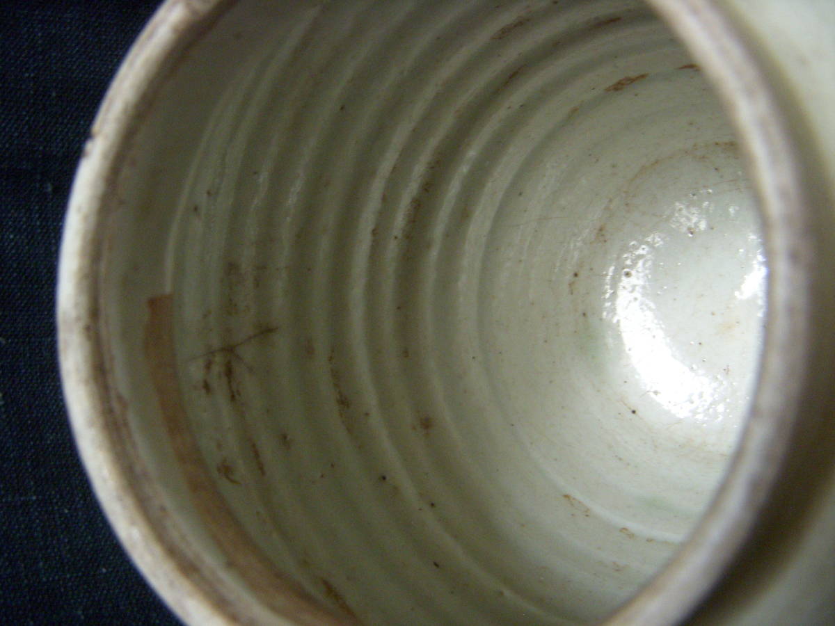 李朝 古伊万里 伊万里 白磁 染付 染付壺 小壺 蔵出し アンティーク李