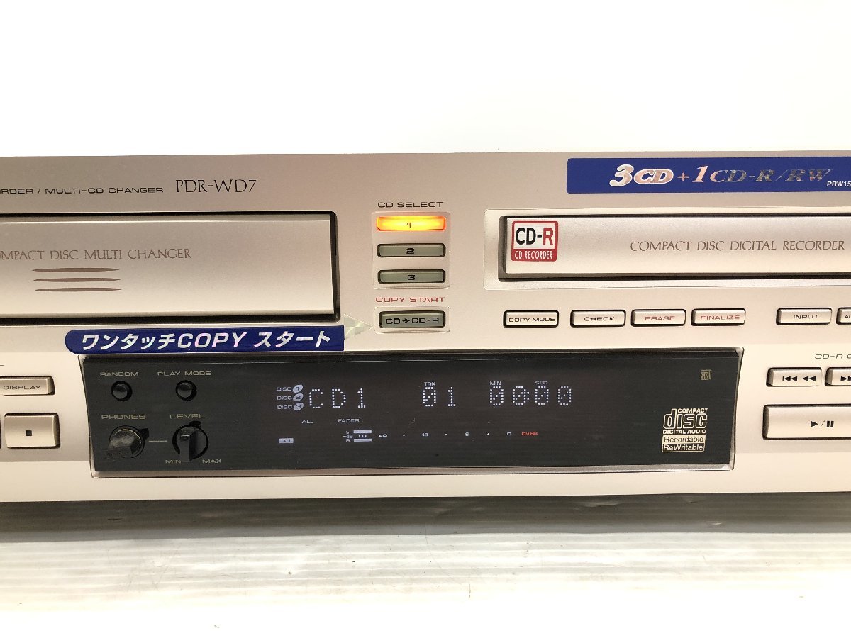 B24238 Pioneer パイオニア 3枚CDチェンジャー＋CD-Rレコーダー PDR 