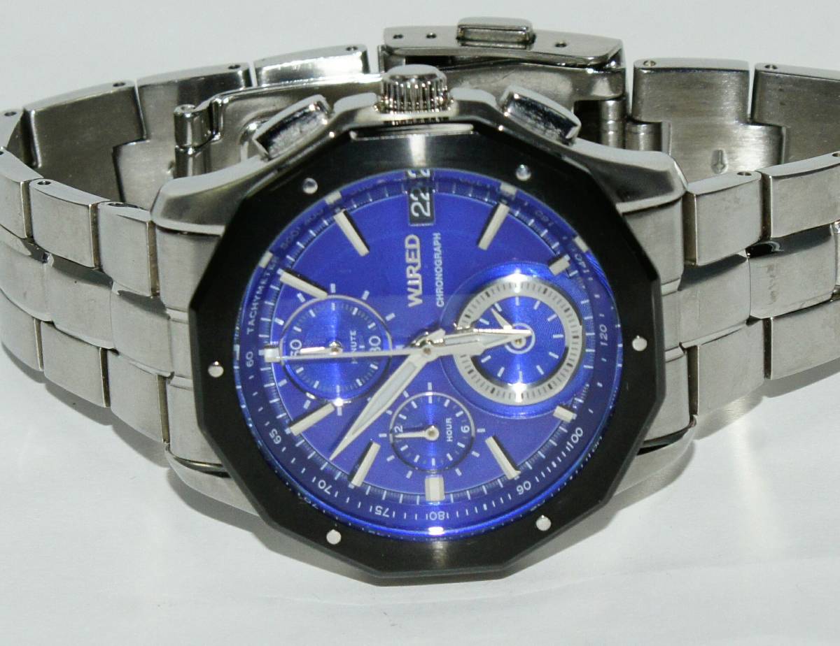 WIRED SEIKO クロノグラフ - Seiko ワイアード セイコー Gem 10bar 