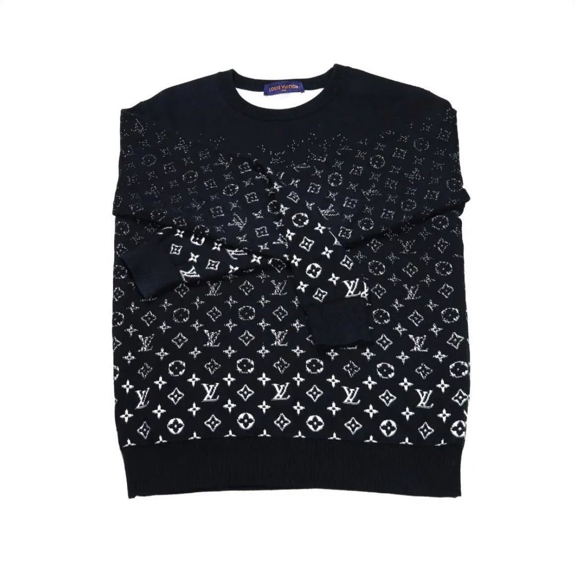 新品同様 ルイヴィトン　グラディエント　モノグラム 長袖ニットLS