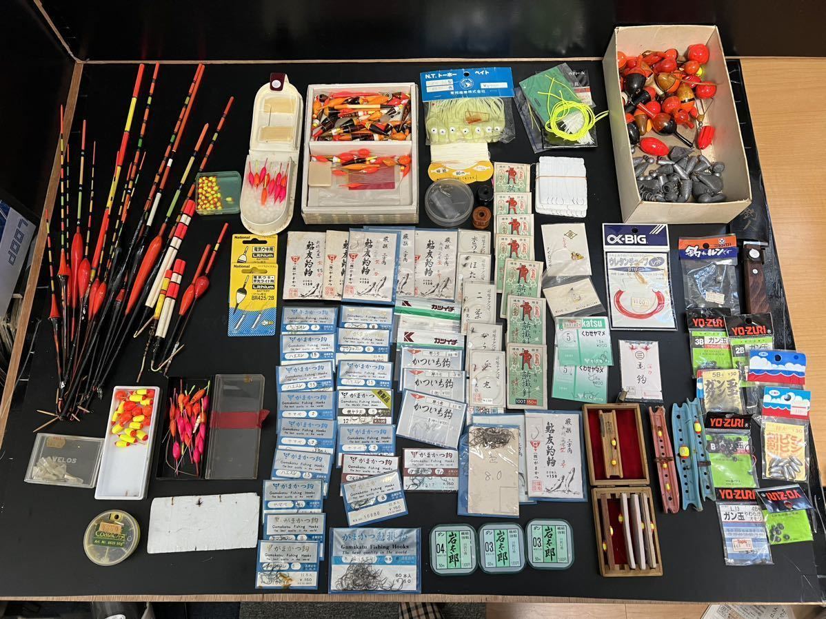 釣り具まとめてセット☆釣具一式 がまかつ 釣り針 仕掛け 浮き オモリ  