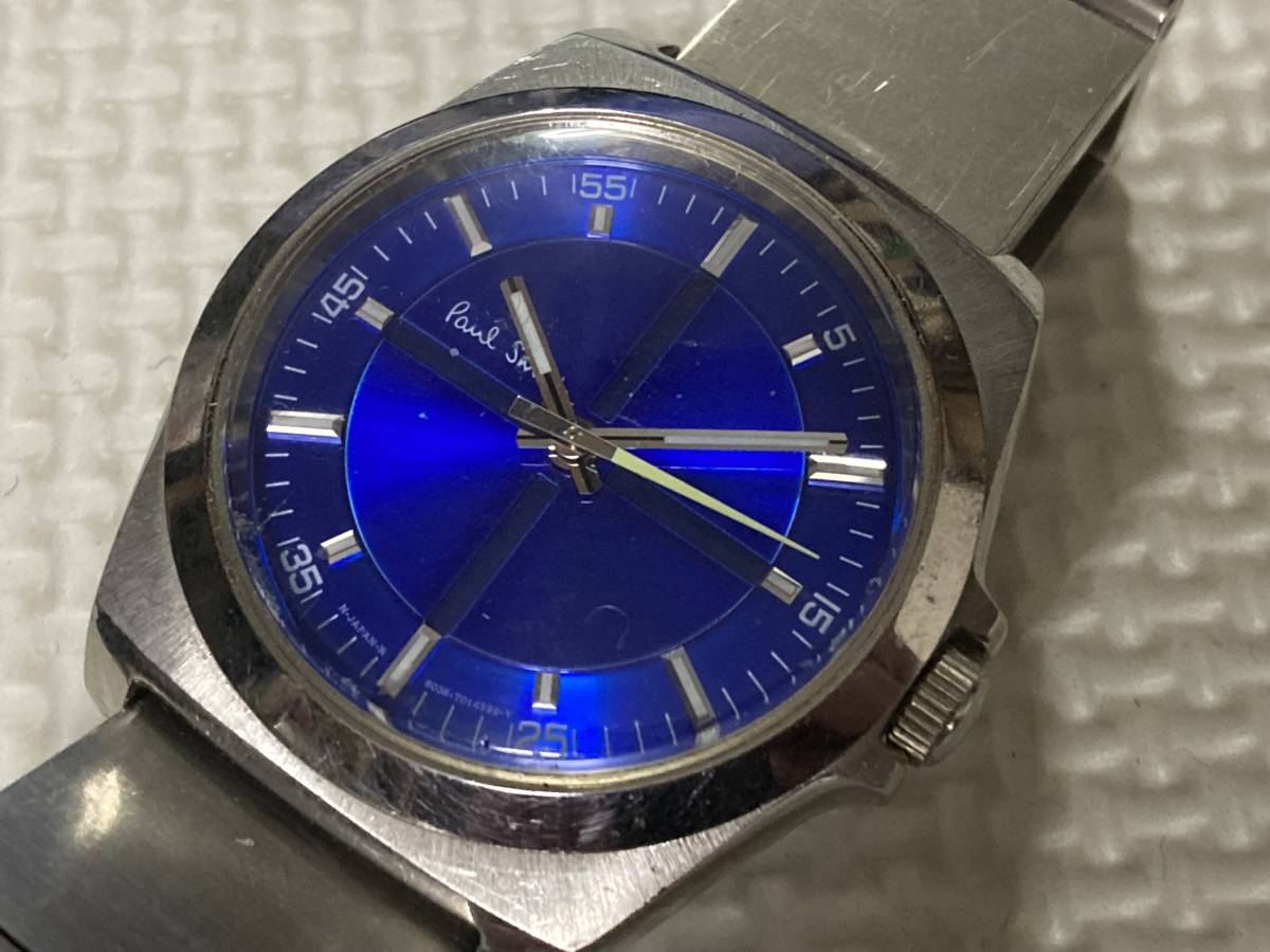 PaulSmith ポールスミス メンズ腕時計 青文字盤 6038-H24741 TAの入札