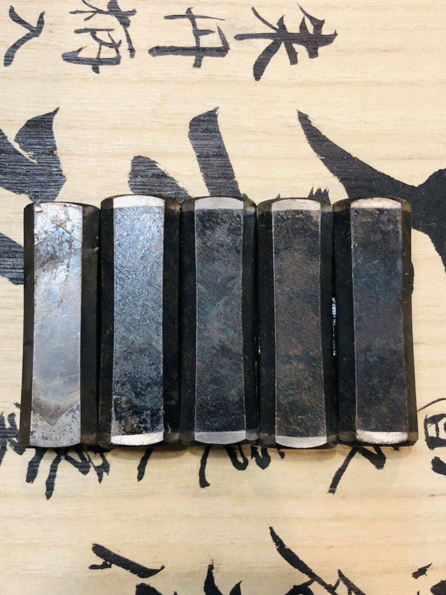 名工長谷川重郷 菱貫 八角玄翁 30匁 115g 貴重 5個セット鉋鑿鋸玄翁 