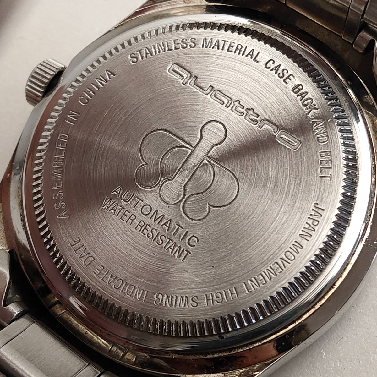 quattro クワトロ FOUR RINGS INDICATE DATE AUTOMATIC 自動巻き 