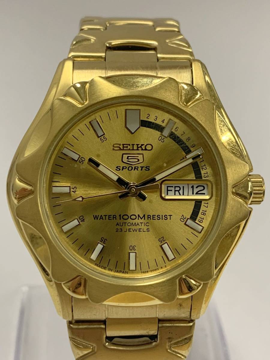 Z438-I39-1258◎ SEIKO セイコー 5 ファイブ SPORTS スポーツ 7S36