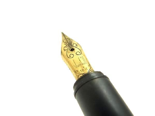 ダンヒル/AD2000シリーズ ペン先 18K 750刻印 ブラックラメ 万年筆 M字
