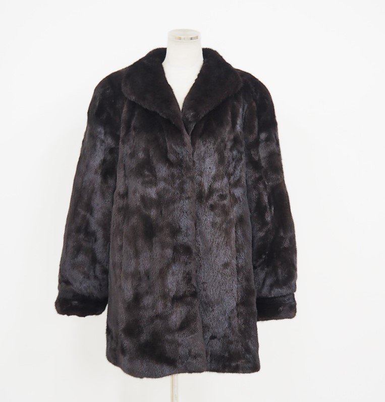 ブラックグラマ ⁄ ミンク GLAMA BLACKGLAMA 高級毛皮 ロングコート 