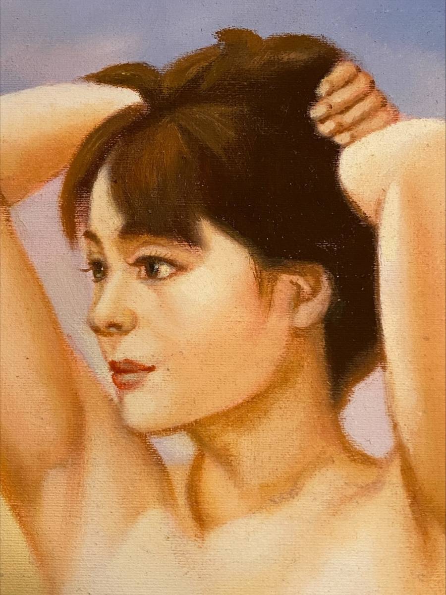 模写」奥津国道『裸婦』 油彩画 油絵 油彩 人物画 額無(人物画)｜売買