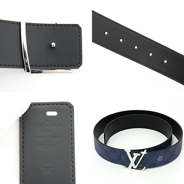 ルイヴィトン サンチュール・LVイニシャル 40MM リバーシブル ダミエ