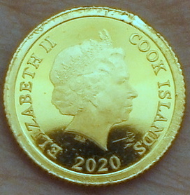 【英領クック諸島金貨】(1.1g(実測値)/純金 2020年 プルーフ)_2