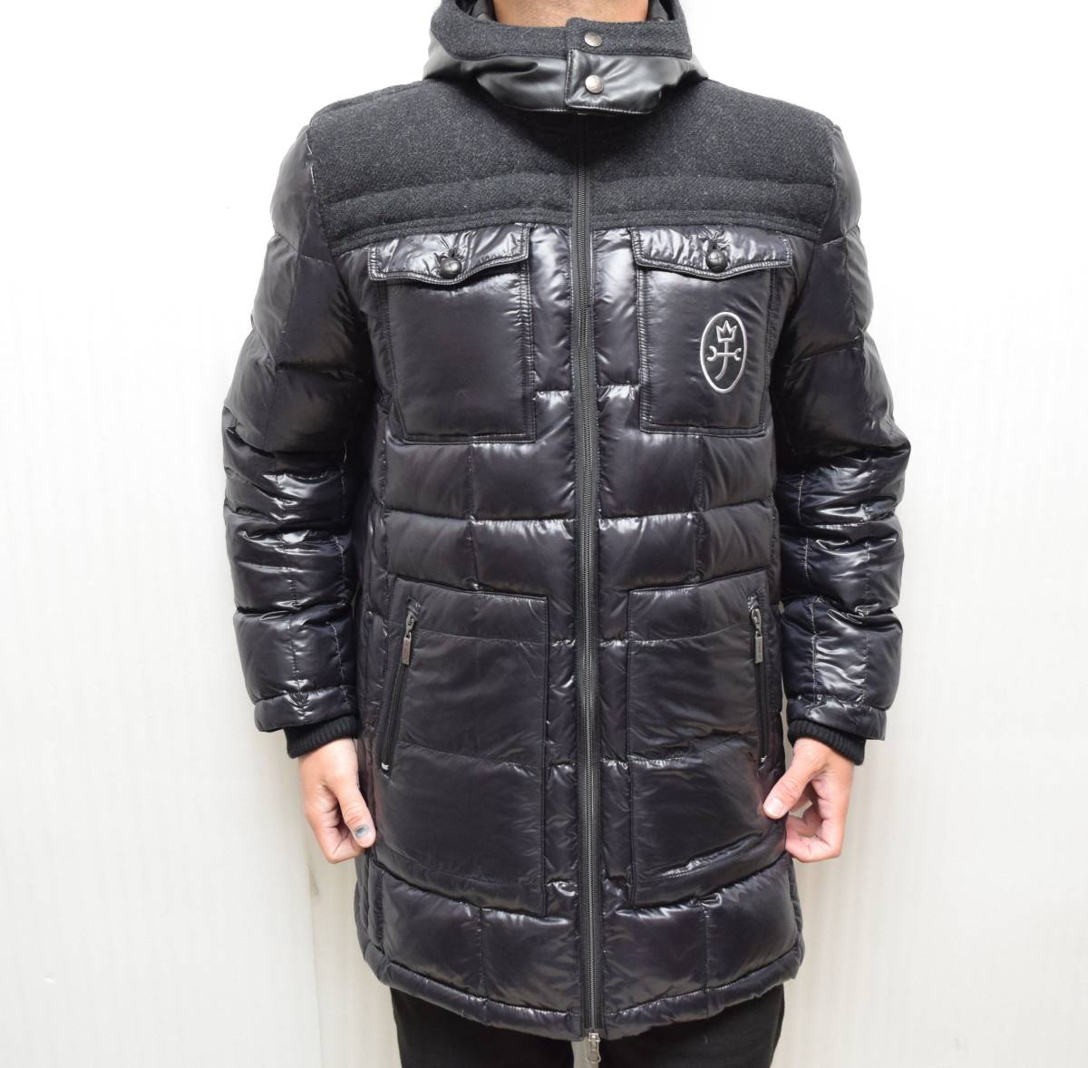 (株）オッジインターナショナル・カステルバジャック・半袖ポロシャツ・黒色・サイズ４６ オッジ インターナショナル 内タグ CASTELBAJAC カステルバジャック