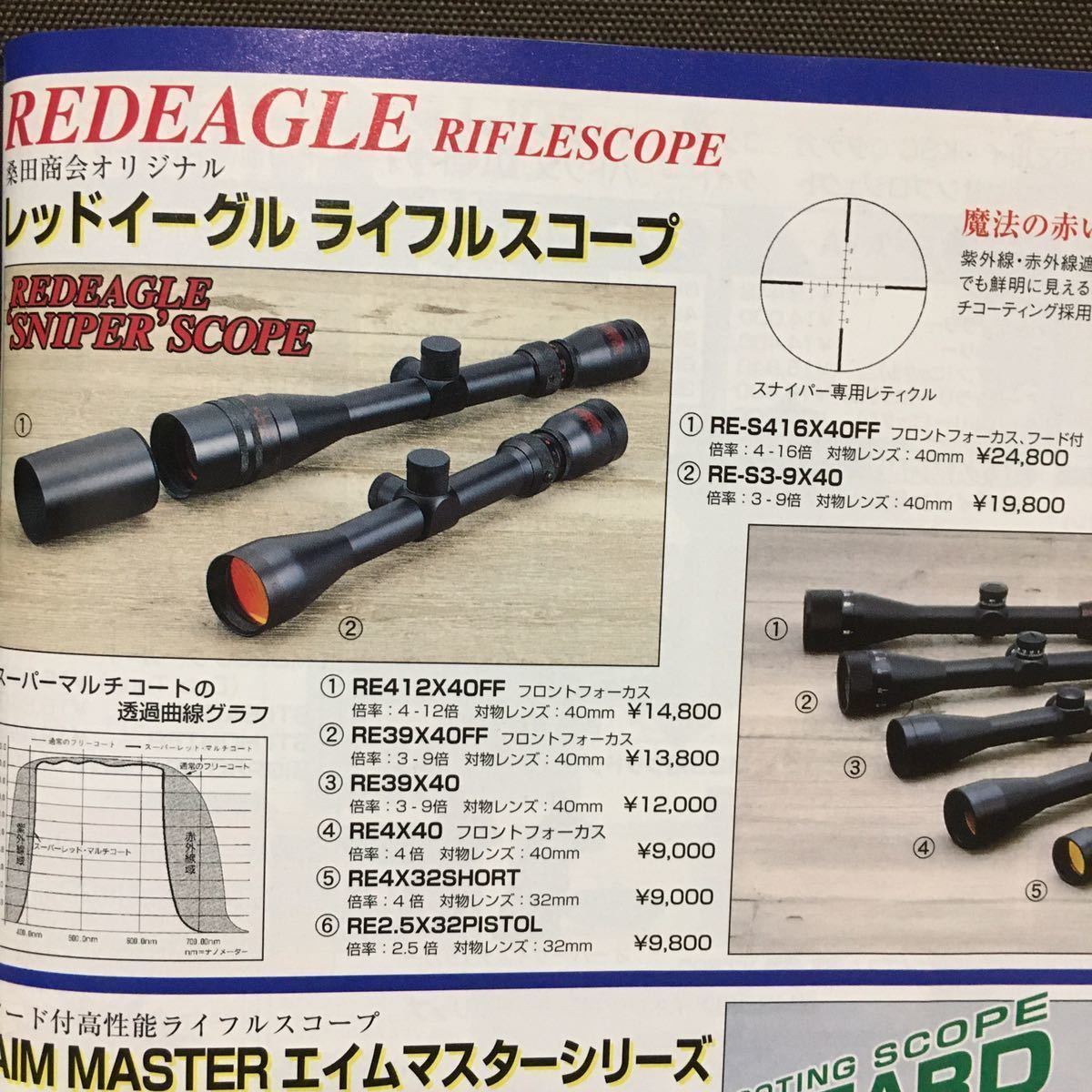 レッドイーグル RED EAGLE ライフルスコープ 3x9 フロントフォーカス