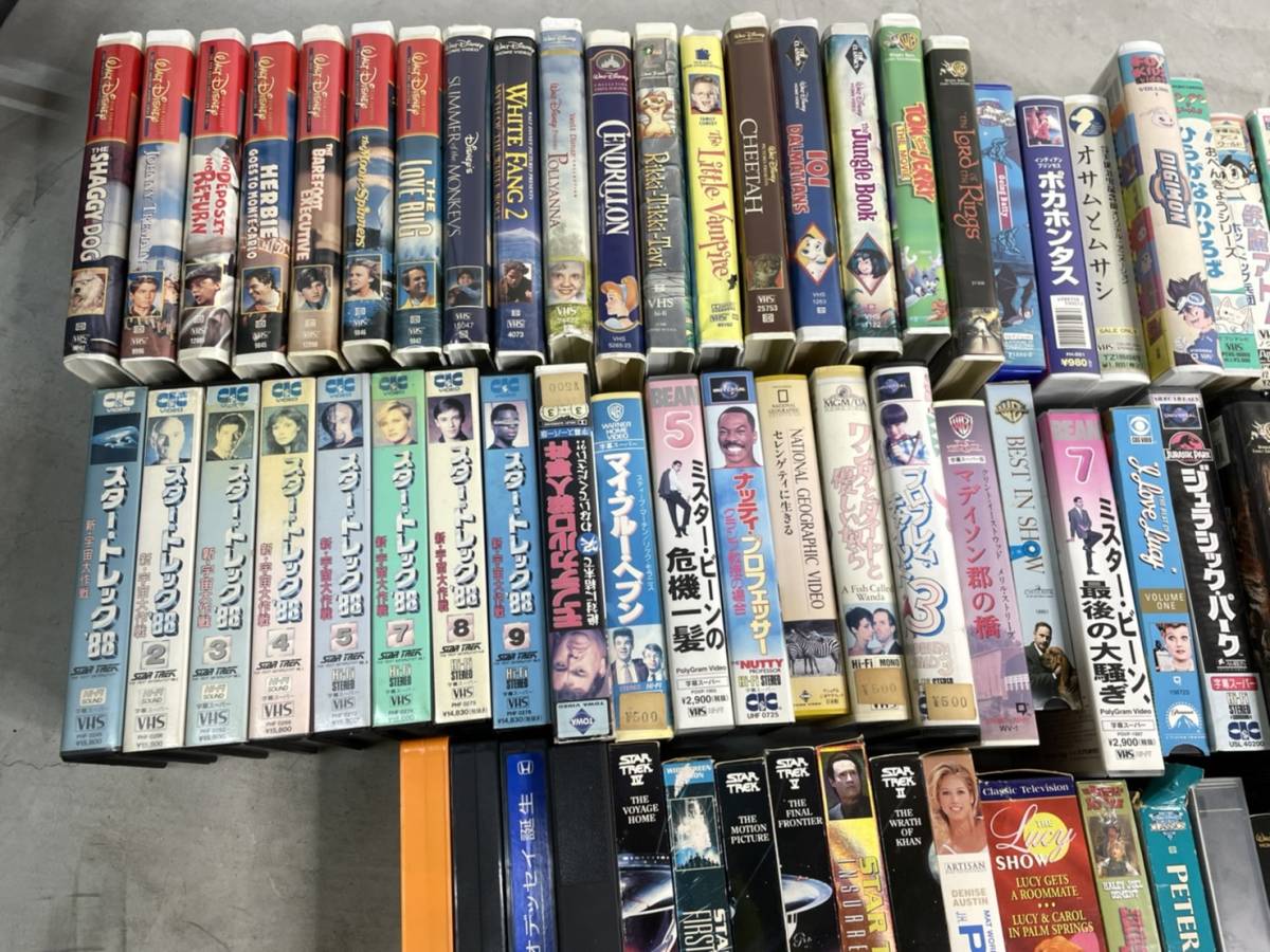 現状品】VHS ビデオ テープ 94本 大量セット 洋画 邦画 アニメ 映画  