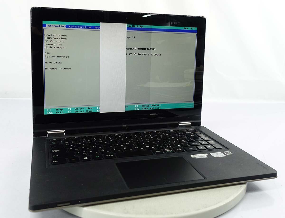 13.3 OS無し訳あり Lenovo ideapad Yoga 13 2191 59343189/Core i7