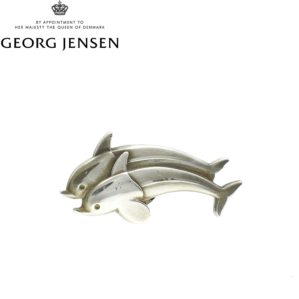 ジョージジェンセン GEORG JENSEN ジョージシェンセン イルカ モチーフ