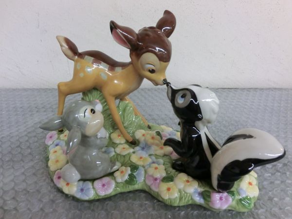 100%新品，得価 #i14 梱100 Disney AUCTION ディズニー Bambi バンビ Thumper とんすけ Flower フラワー 陶器 塩コショウ入れ スタチュー(その他)｜売買されたオークション情報、yahooの商品情報をアーカイブ公開 - オーク その他