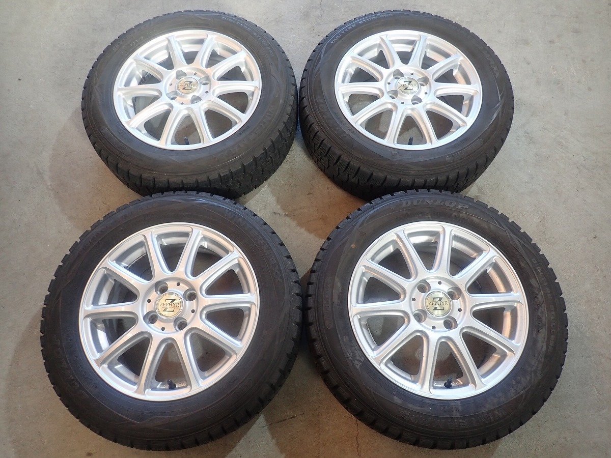 日産 ノート パーツ情報 QR4277【送料無料185/65R15】ノート フリード ティーダ等 ダンロップ 中古スタッドレスセット ●15×6J 100/4H ET45●1円スタ