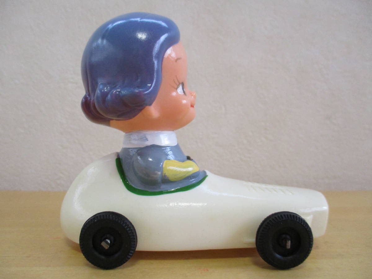 昭和レトロ○かんぎん「のばらちゃん」ソフビ貯金箱2体○銀行ノベルティー