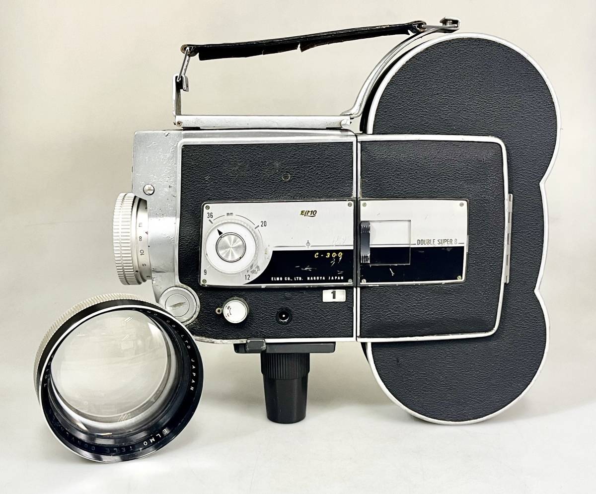 ☆ELMO エルモ DOUBLE SUPER8 C-300 8ミリビデオカメラ ELMO ZOOM LENS