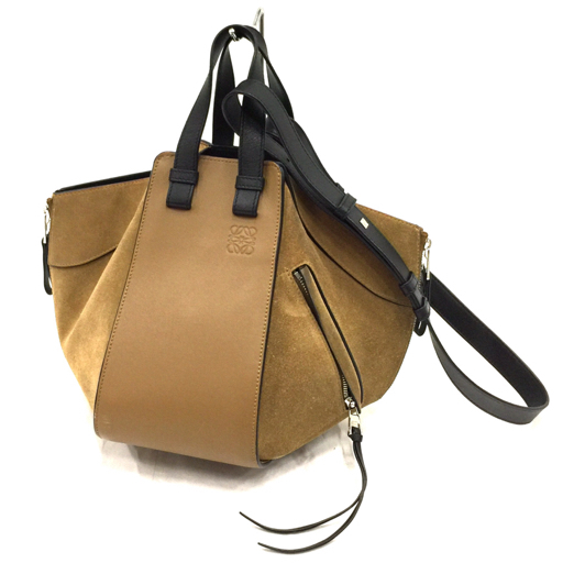 ロエベ ハンモック スモール HAMMOCK SMALL ハンドバッグ スエード 