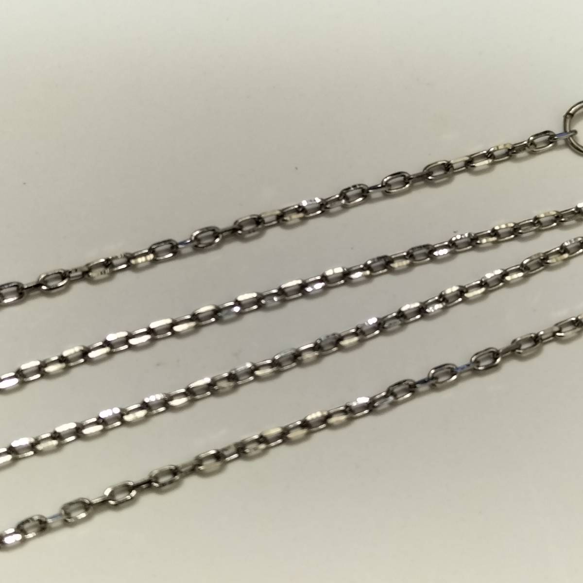 新品◆Pt850　プラチナ◆小豆　アズキ　ネックレス◆４０ｃｍ　1.５ｇ