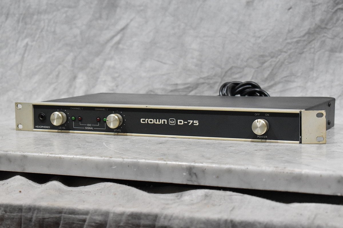 CROWN AMCRON/クラウン パワーアンプ D-75【ジャンク品】