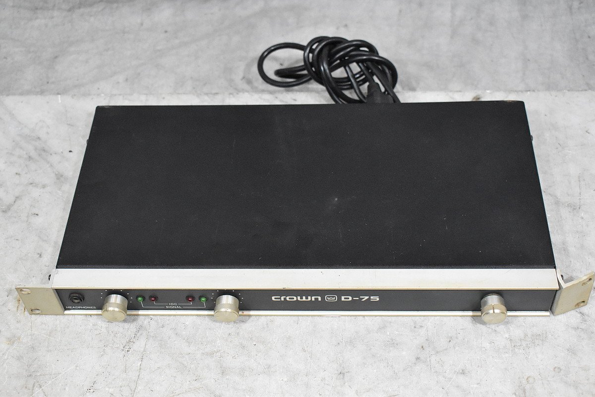 CROWN AMCRON/クラウン パワーアンプ D-75【ジャンク品】