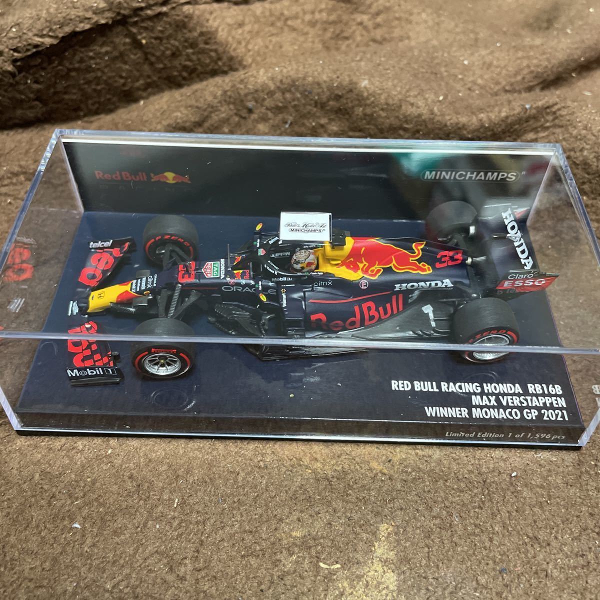 ミニチャンプス 1/43 レッドブルRB16B #33 M.フェルスタッペン モナコ