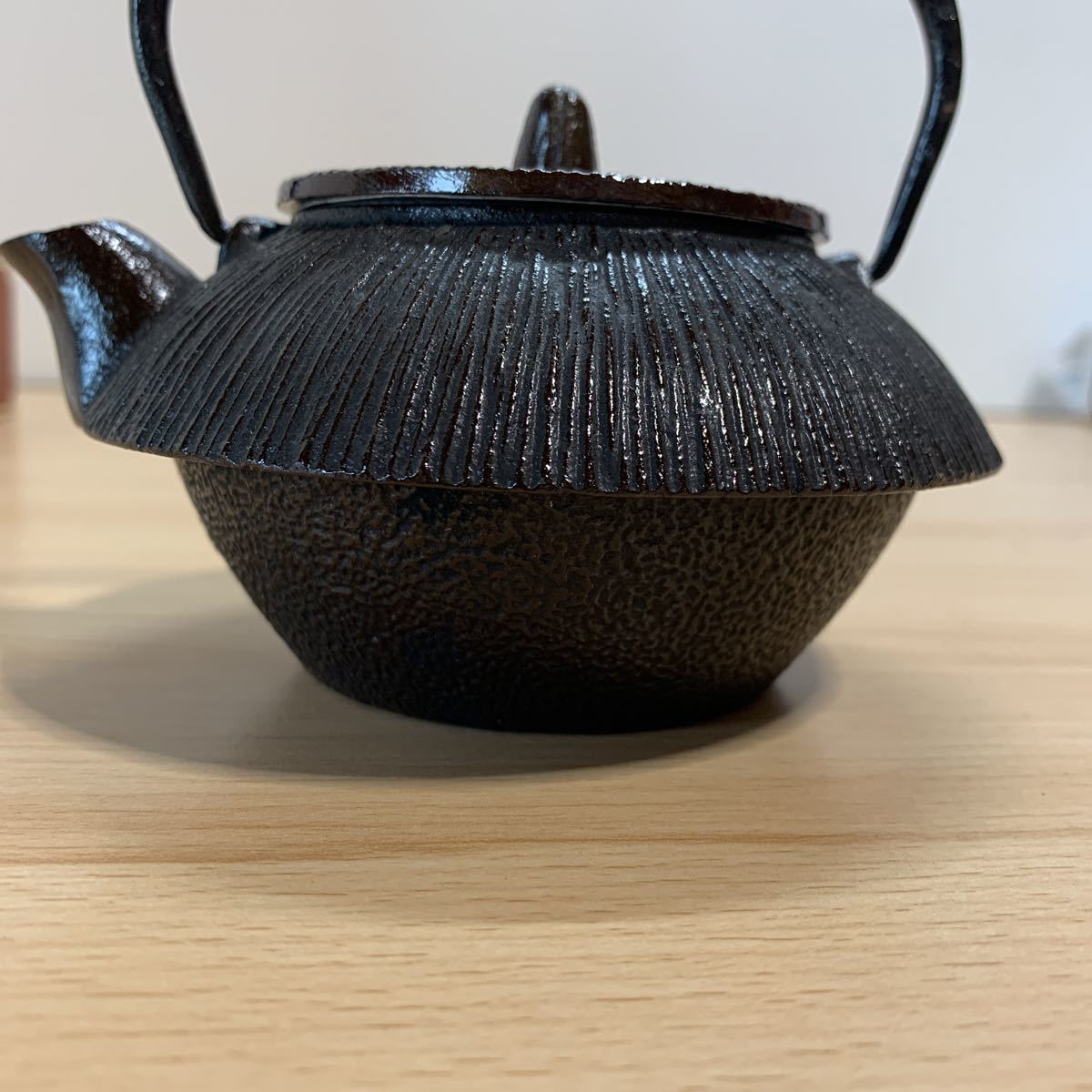 南部鉄器 急須 盛栄堂 鉄瓶 工芸品 立正佼成会刻印あり 未使用 保管品 