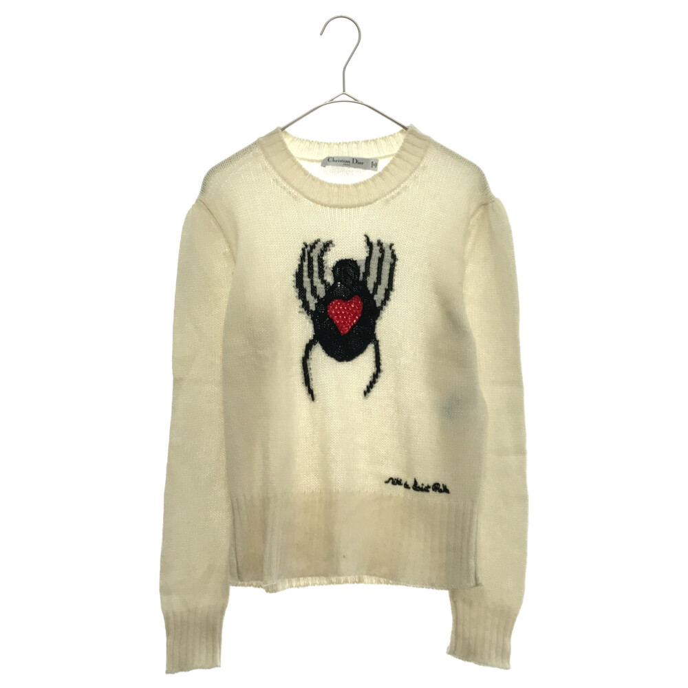 ディオール 18SS スパイダーロゴ ショート丈 カシミヤニットセーター