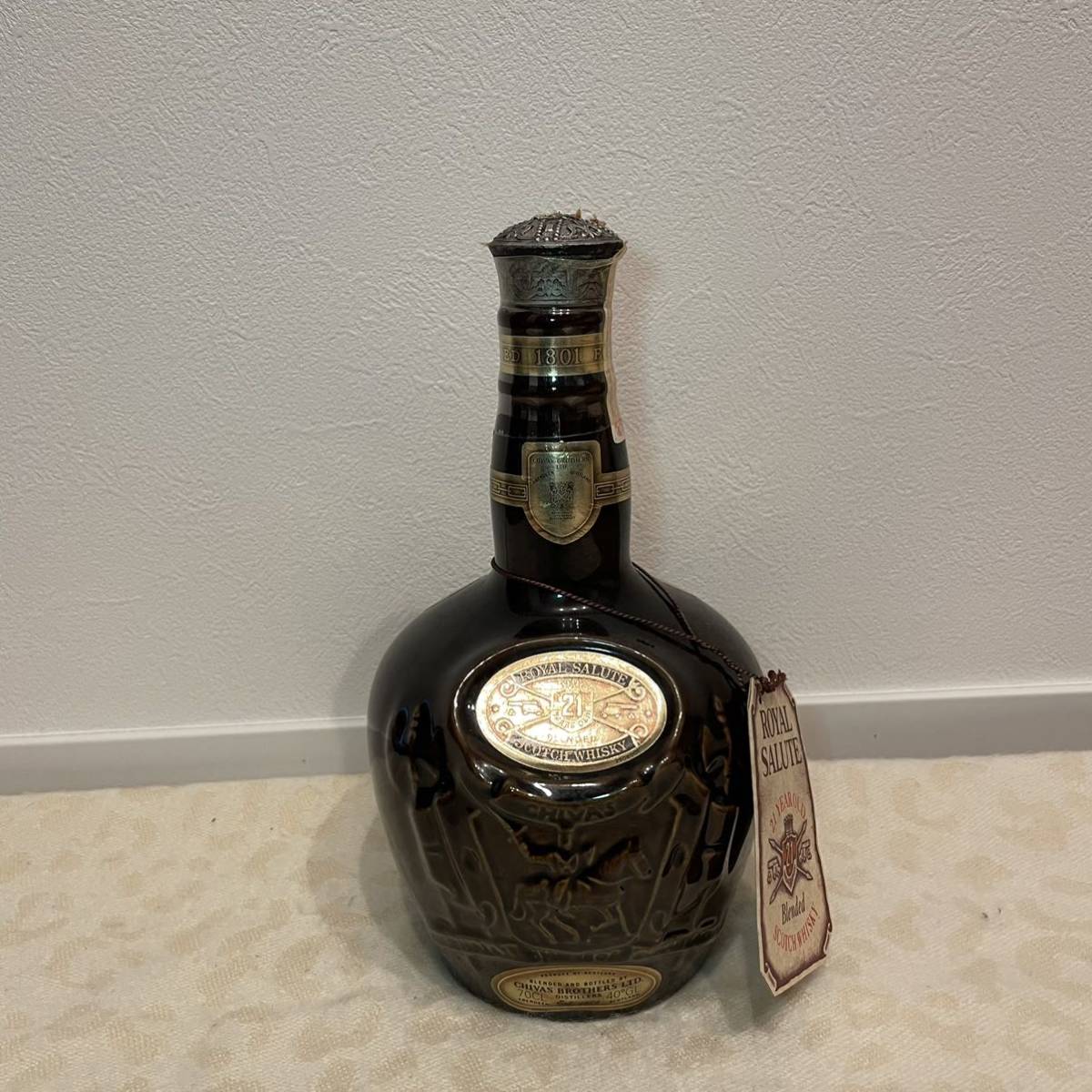 未開栓 ロイヤルサルート ROYAL SALUTE 古酒 21年 シーバス スコッチ 