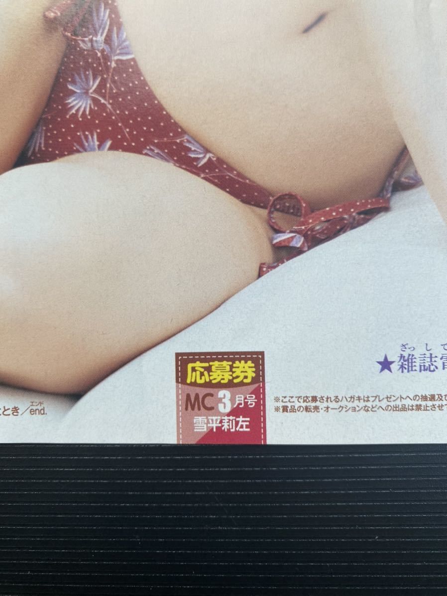 月刊少年チャンピオン3月号 雪平莉左 直筆サイン入りチェキ応募券 応募