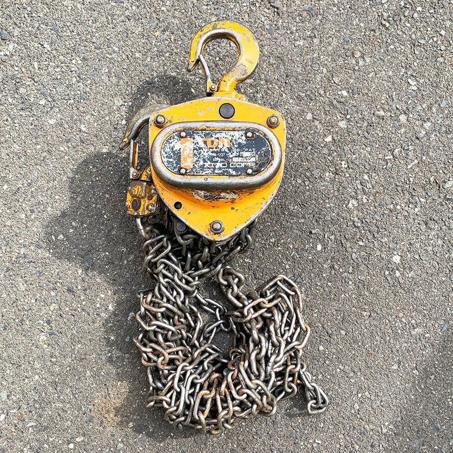 KITO☆1TON チェーン ブロック メーカー 型式 不明 1トン 1ton☆