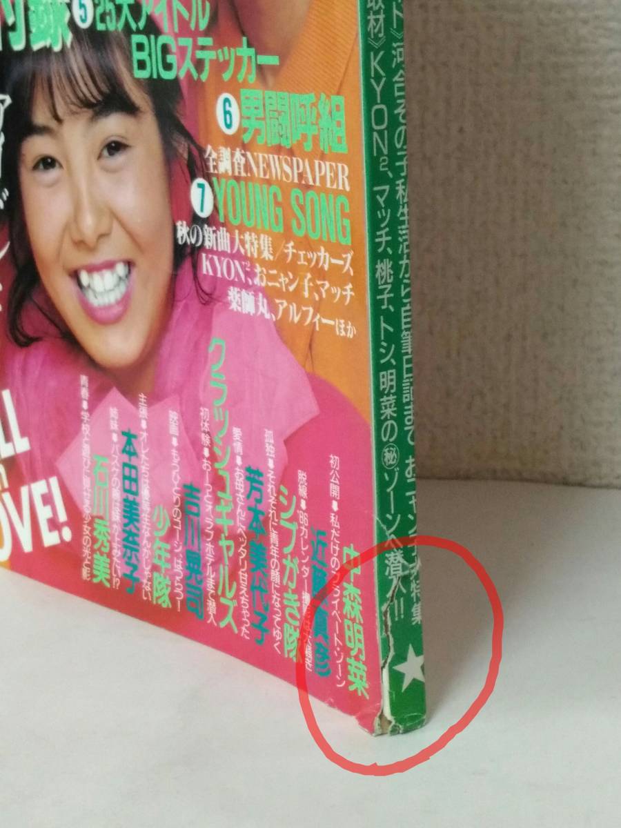 月刊明星1985年1月号〜12月号とヤングソング 1年分あります 甘から  