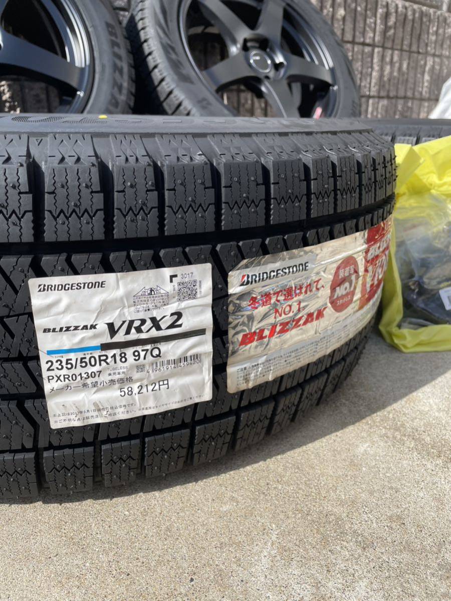 新品未使用 タナベ SSR GTV01 235/50 18R ホイール スタッドレス 