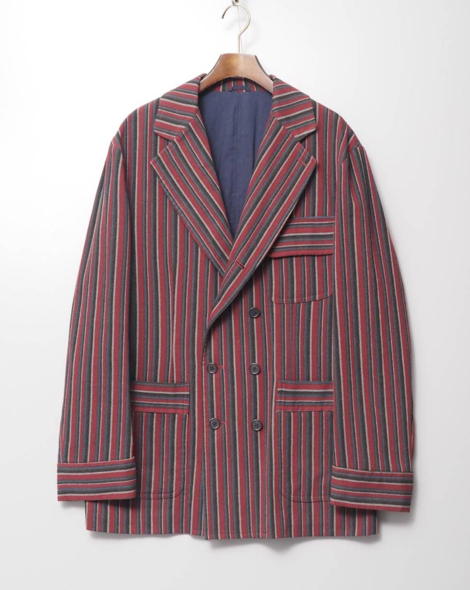 TF4336//*ロメオジリ/G gigli*メンズ46/M/ストライプ柄/ダブルブレステッドジャケット/テーラードジャケット/ブレザー