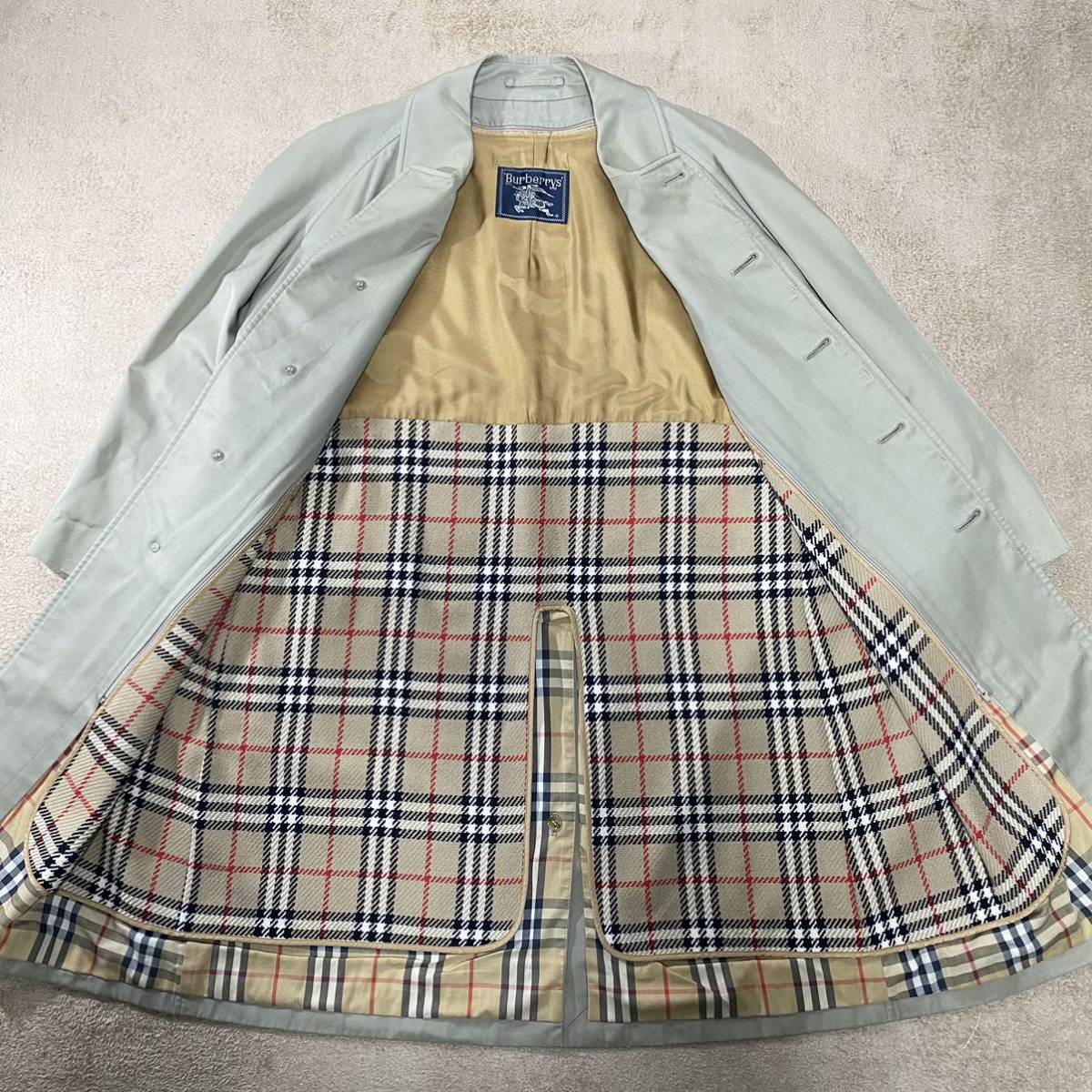 1円〜 バーバリー BURBERRYS ノバチェック ステンカラーコート