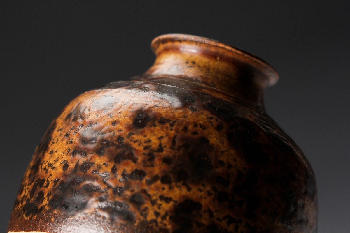 勝龍寺窯 中興名物岩城文琳写茶入 Yahoo!オークション 吹上文琳茶入