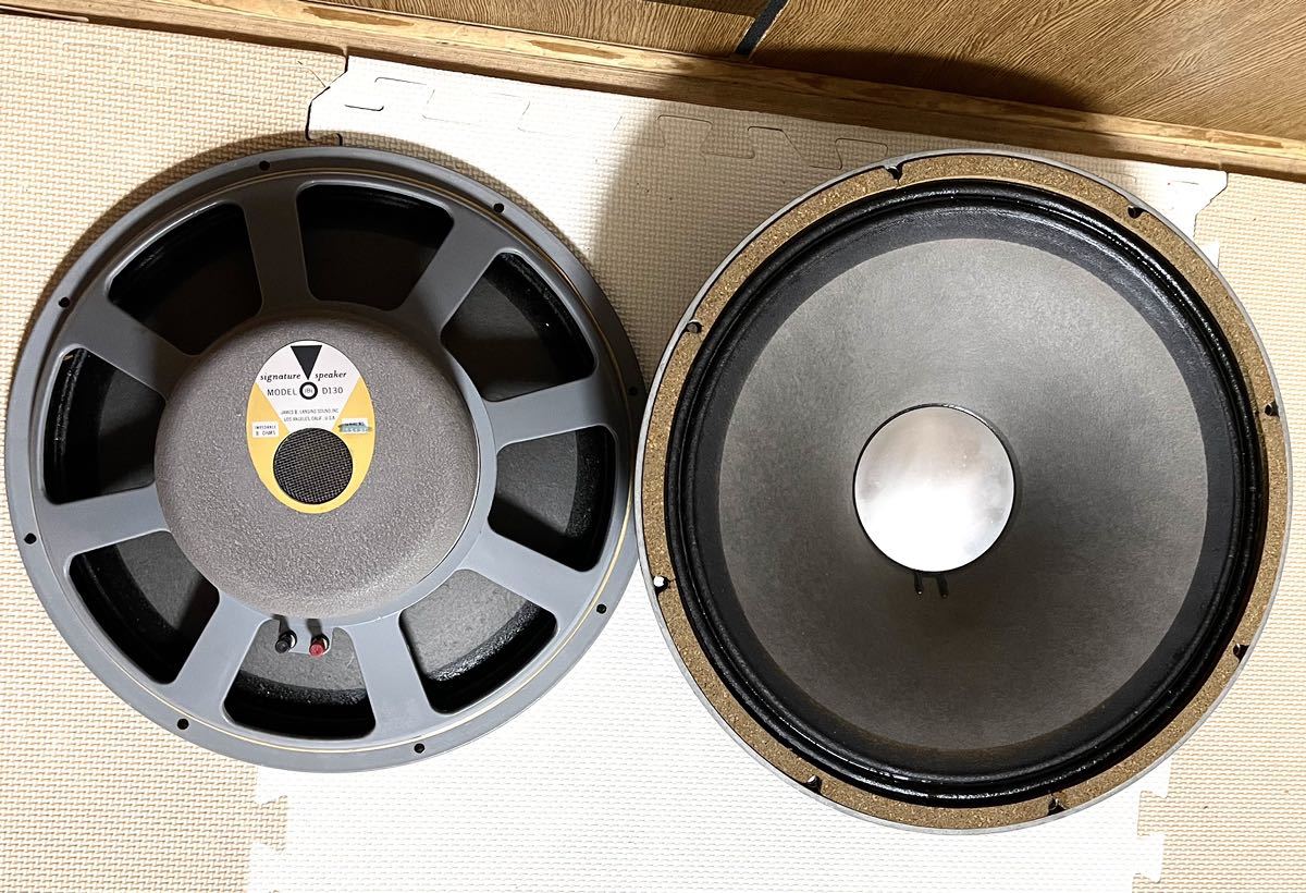JBL D130 スピーカーユニットペア。 アルニコ システム。(動作良好)(オリジナル品)(美品)。
