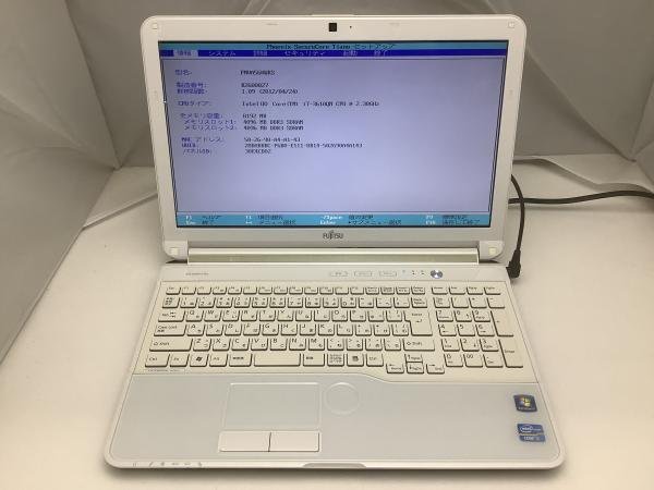 富士通 LIFEBOOK AH56/H Core i7 ノートPC ジャンク ジャンク!FUJITSU AH56/H○Core i7 3610QM 2.3G 8G 750G ジャンク
