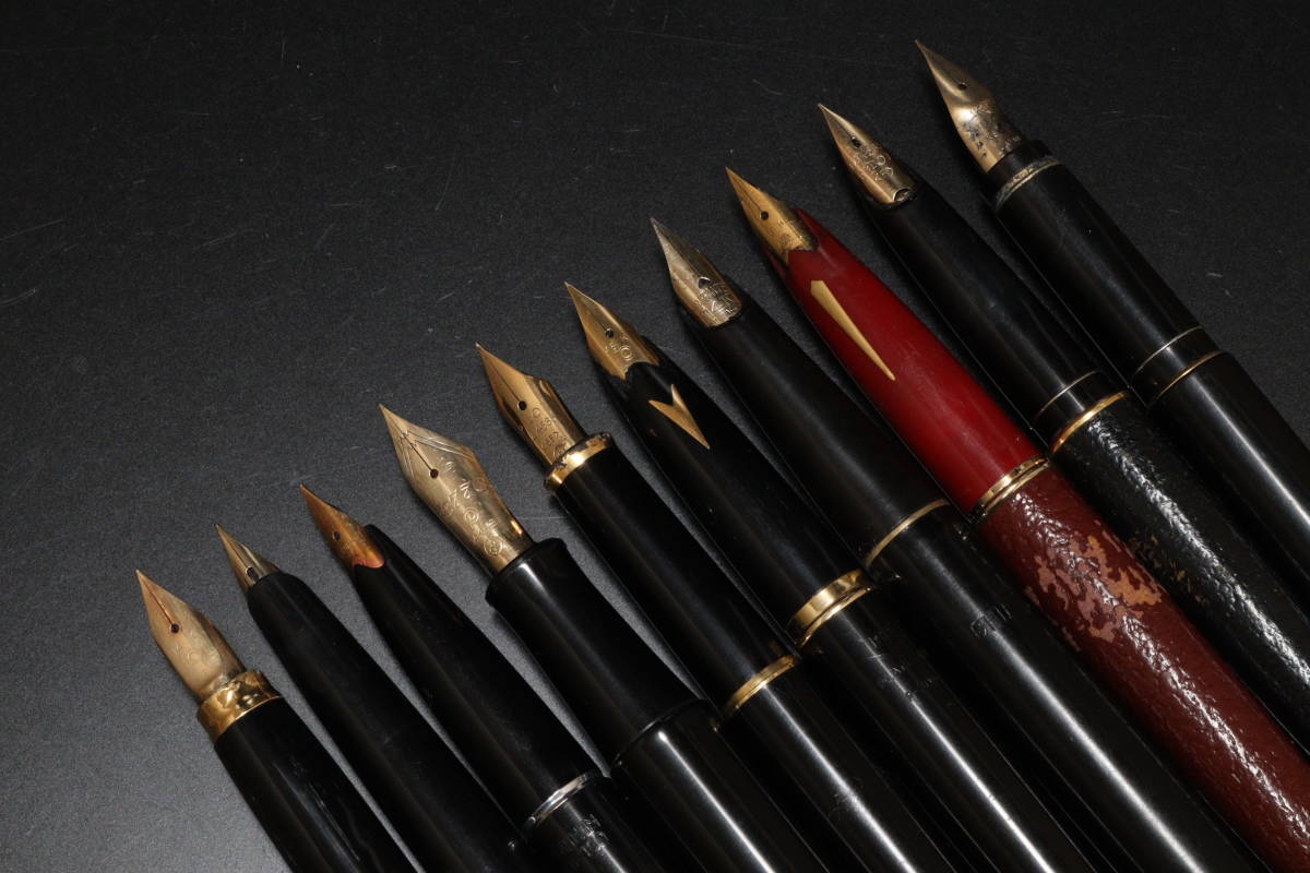 ペン先14K 14C 585 18K 750 21K万年筆10本