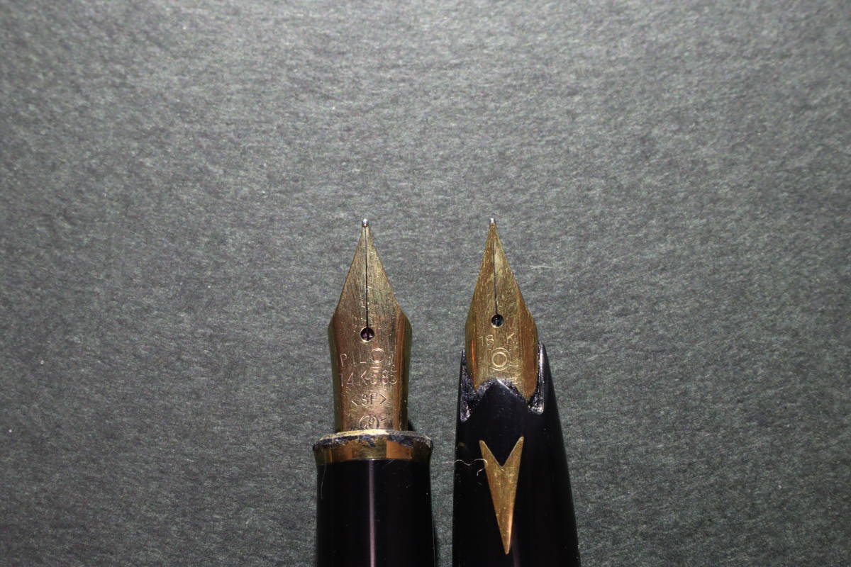 ブランド万年筆 10本おまとめ ペン先全て刻印入り 14K 18KWG 18K 750 585