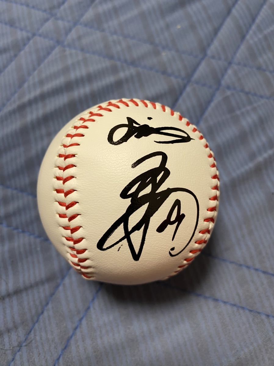 西武ライオンズ　水上由伸　2023キャンプ限定ロゴ　直筆サインボール