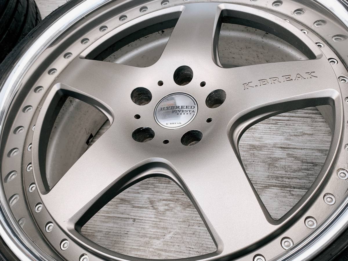 深リム！バリ山！K-BREAK HYBREED FIVESTA ケイブレイク 19インチ 前後 